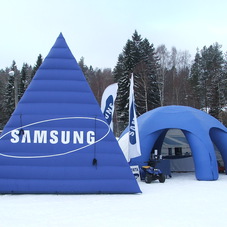 Nafukovací pyramida Samsung