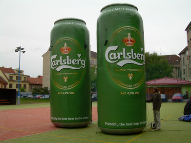 Nafukovací plechovka Carlsberg