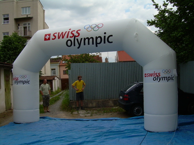 Nafukovací oblouk Swiss Olympic