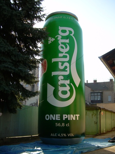 Nafukovací plechovka Carlsberg