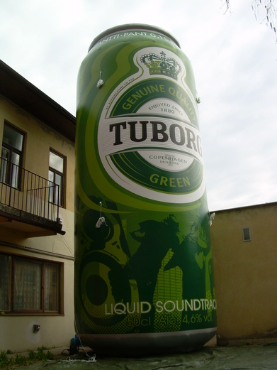 Nafukovací plechovka Tuborg