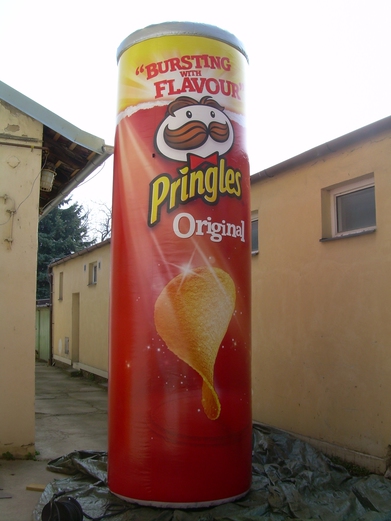 Nafukovací plechovka Pringles