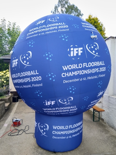 Nafukovací koule floorball IFF